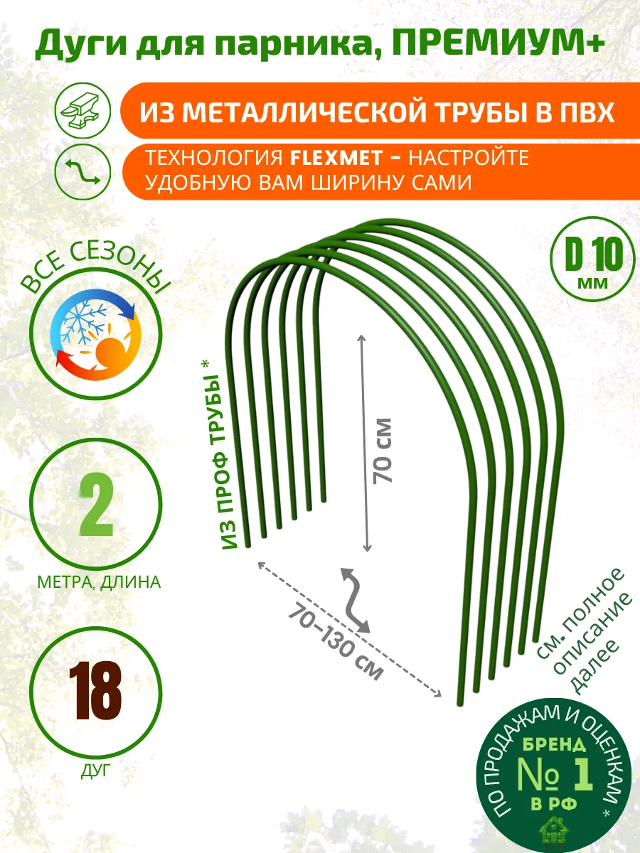 Дуги для парника и грядок металлические
