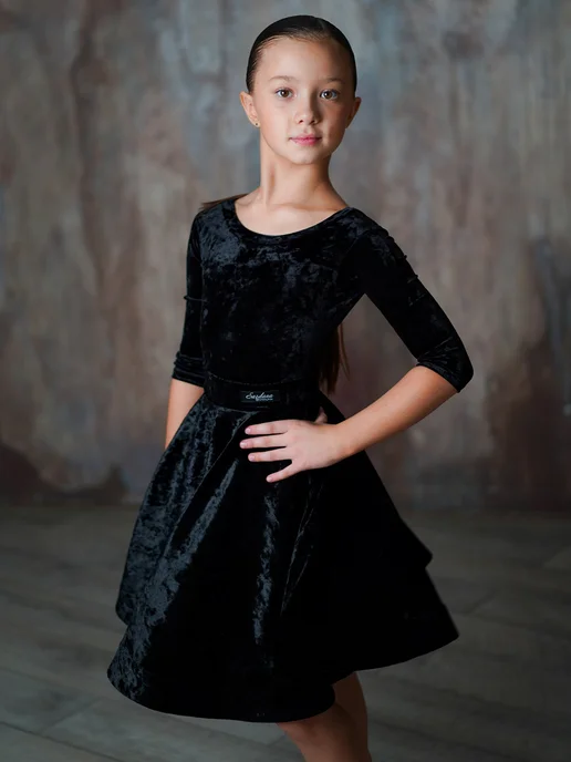 SARDANA DRESS Рейтинговое платье, бейсик тренировочное, черный, фото 3