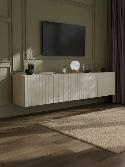 ИЗУМЛИТ Тумба под телевизор Вертикаль 200х44х36.6 см, 200x44x36.6 см