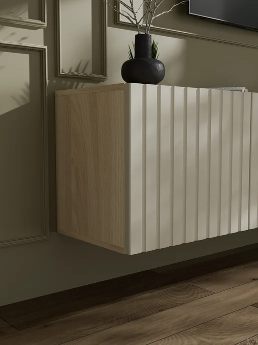 ИЗУМЛИТ Тумба под телевизор Вертикаль 200х44х36.6 см, 200x44x36.6 см, фото 5