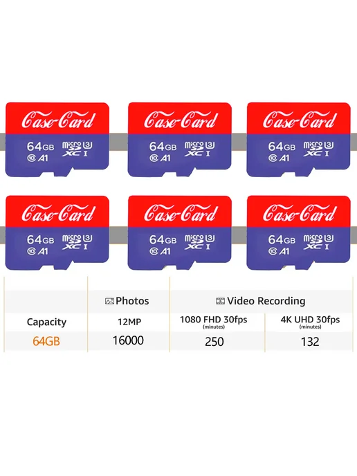 Карта памяти для фотоаппарата Fujifilm флешка 64г Case Card, 64 г, фото 7