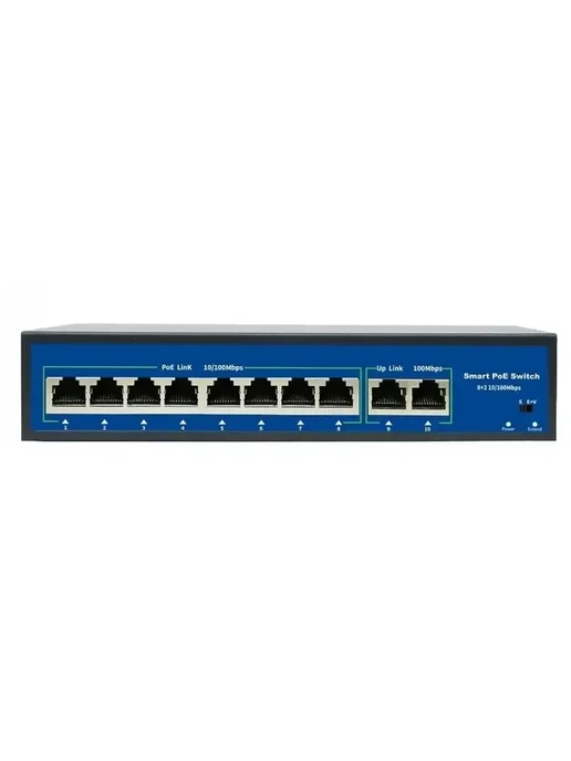 CARCAM Коммутатор 8+2 Uplink Gigabit PoE Switch (ССF0820GBLA), вариант, фото 2