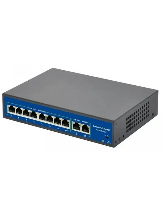 CARCAM Коммутатор 8+2 Uplink Gigabit PoE Switch (ССF0820GBLA), вариант, фото 3