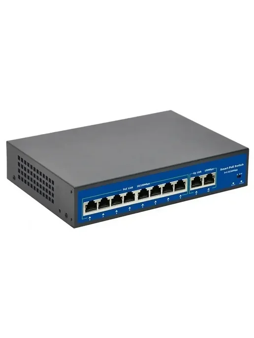 CARCAM Коммутатор 8+2 Uplink Gigabit PoE Switch (ССF0820GBLA), вариант, фото 4