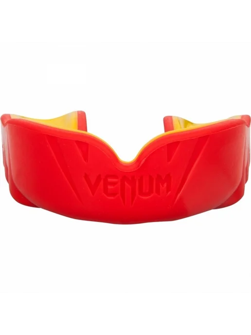 Venum Капа боксерская взрослая Challenger - Black Orange, красный, фото 2