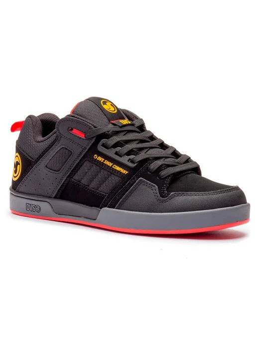 DVS Кеды низкие COMANCHE 2.0+ Black Yellow Fry Nubuk, черный, фото 3