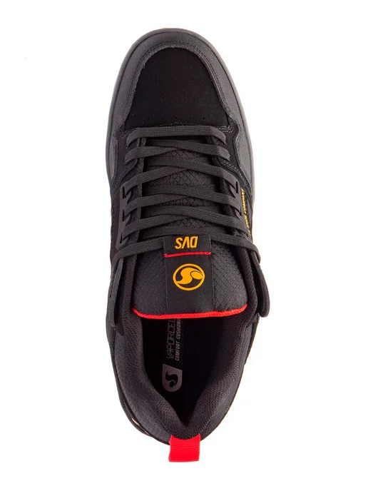 DVS Кеды низкие COMANCHE 2.0+ Black Yellow Fry Nubuk, черный, фото 5