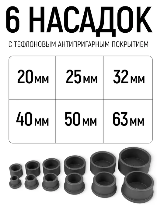 FIT FINCH INDUSTRIAL TOOLS FIT Сварочный аппарат паяльник для пластиковых труб в кейсе, серый, фото 4
