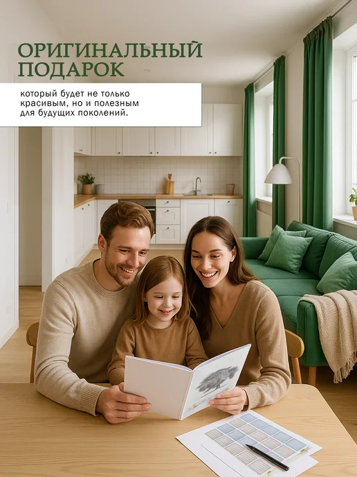 FAMILY ALBUM Семейное древо "Классика". Родословная книга подарок, бежевый, фото 2