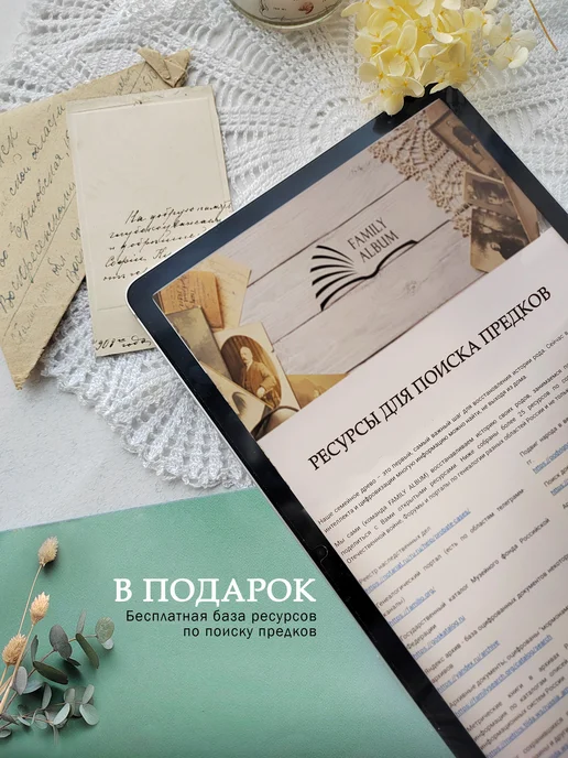 FAMILY ALBUM Семейное древо "Классика". Родословная книга подарок, бежевый, фото 7