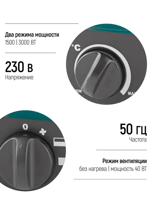 FIT FINCH INDUSTRIAL TOOLS FIT Тепловентилятор, тепловая пушка 3000 Вт, 3000 Вт, фото 5
