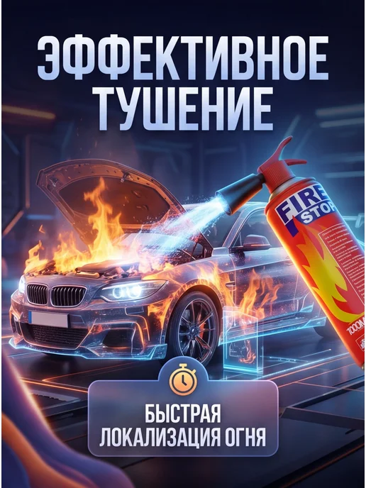 Кroger Огнетушитель автомобильный воздушно-пенный 1 л 2шт, 1 л, 2 шт, фото 2