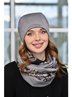 Комплект шапка и снуд zolotaya marka 322964518 купить за 2 156 ₽ в интернет-магазине Wildberries