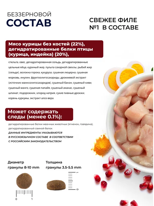Сухой корм Farmina Кошек Тропикал для собак, курица, 5 кг, фото 8