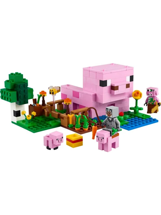 LEGO Конструктор Minecraft 21268 Дом поросёнка, зеленый, фото 4