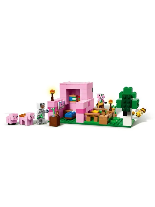 LEGO Конструктор Minecraft 21268 Дом поросёнка, зеленый, фото 7