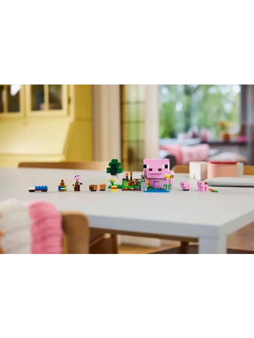 LEGO Конструктор Minecraft 21268 Дом поросёнка, зеленый, фото 8