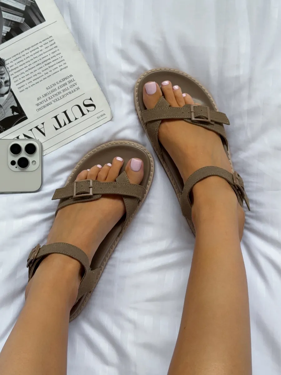 Босоножки летние замшевые