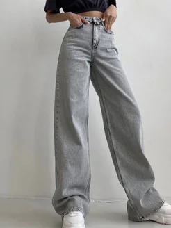 Джинсы широкие трубы палаццо