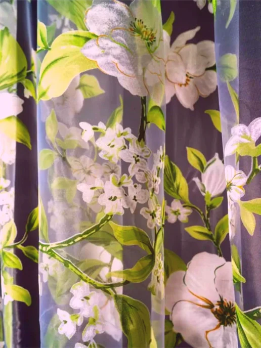 SPRENG Тюль под органза. для гостиную спальную и кухни.250х200 см, серый, фото 2