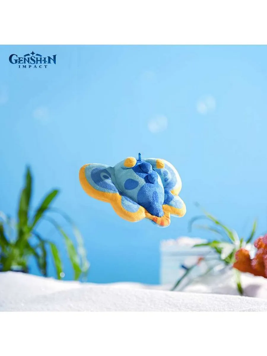 Брелок плюшевый Геншин Импакт Angelic Sea Hare Blue