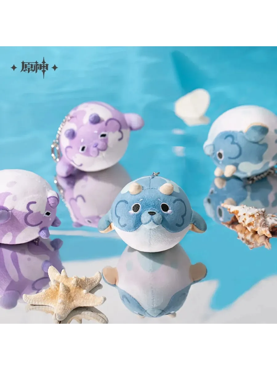 Брелок плюшевый Геншин Импакт Blubber beast Purple