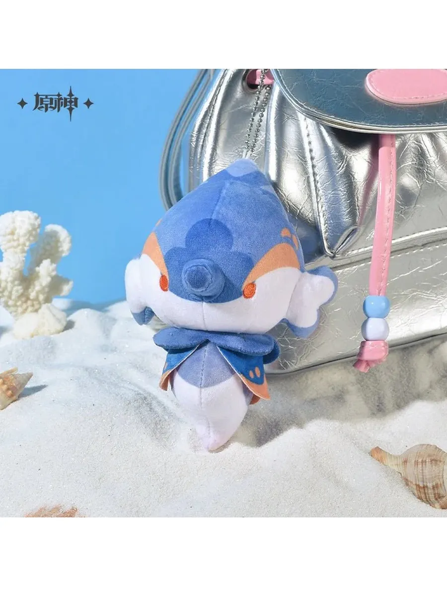 Брелок плюшевый Геншин Импакт Bubble Seahorse Purple