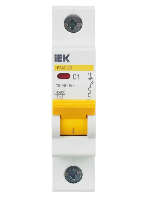 Iek Автоматический выключатель 1P C 1А 4,5кА, KARAT, серый, фото 3