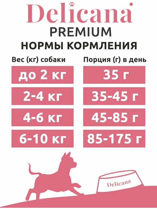Сухой корм Delicana Гов. для собак, взрослые, мелкие, 0,4 кг, фото 4