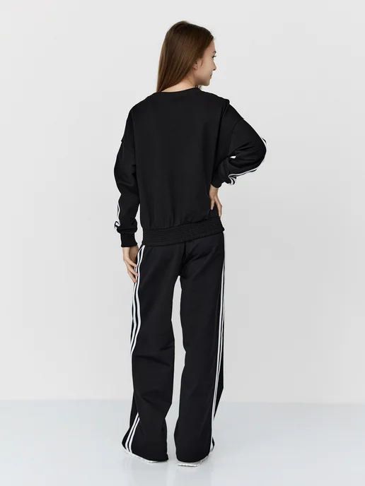 BY99 Kids Костюм спортивный тройка, черный, фото 4
