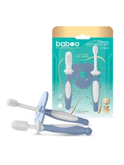 Baboo Зубные щетки для десен, голубой 6м+