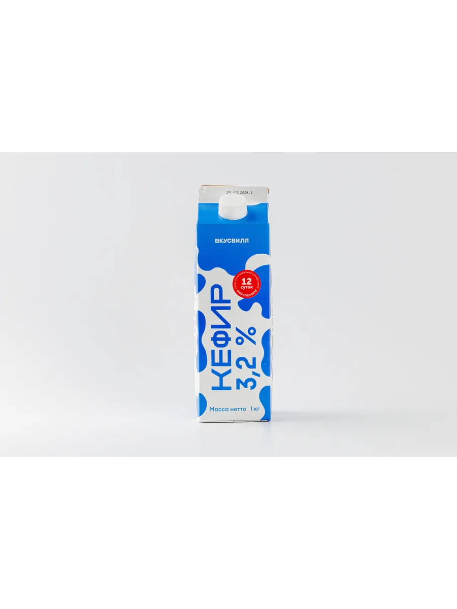 Кефир 3,2% с крышкой, 1000 г