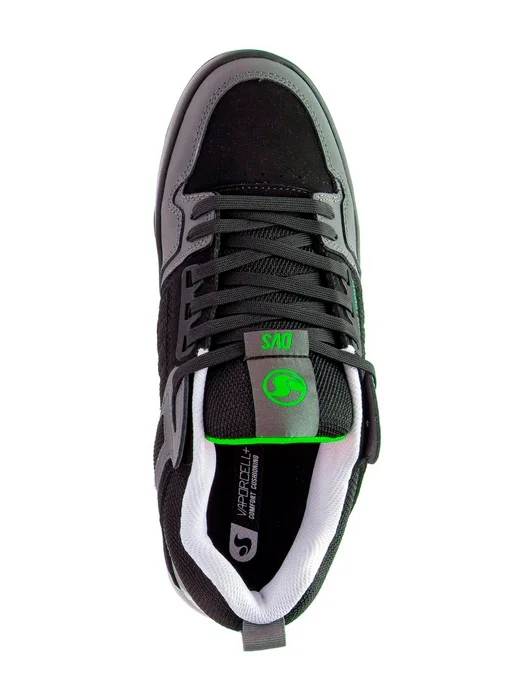 DVS Кеды низкие COMANCHE 2.0+ Black Charcoal Lime Nubuck, черный, фото 5