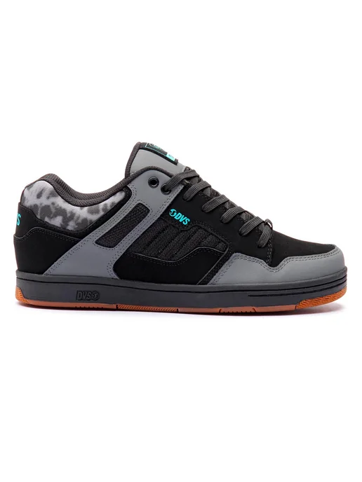 DVS Кеды низкие Enduro 125 CHARCOAL Black Turquoise Nubuck, черный
