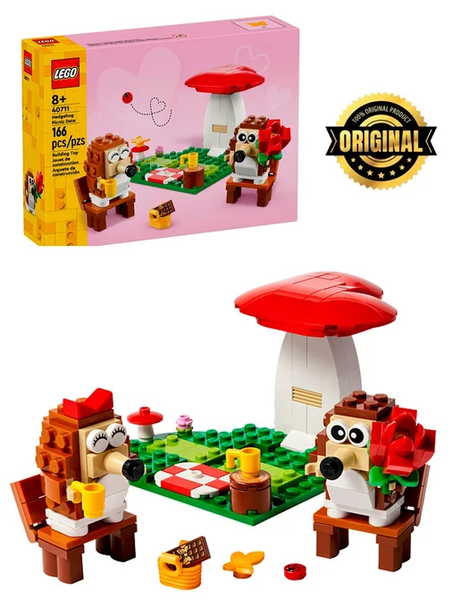LEGO Конструктор LEL Seasons Свидание ёжиков на пикнике 166 дет, вариант, фото 2