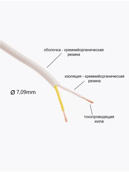 СПКБ Техно Провод электрический ПРКС 2 x 1.5 мм², 5 метров, 2x1.5 мм, 5 м, фото 2