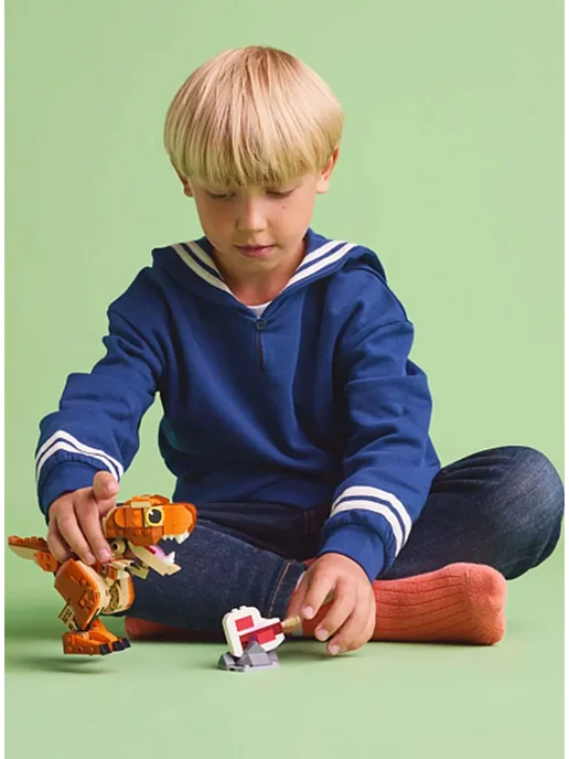 LEGO Конструктор Jurassic World Маленький тираннозавр Рекс 317 д, вариант, фото 8