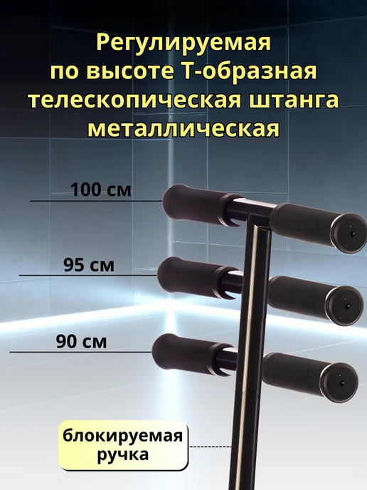 ByMallSport Самокат двухколесный складной с тормозом, голубой, фото 5