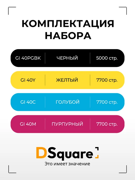 Dsquare Чернила DS GI-40, черный, фото 2