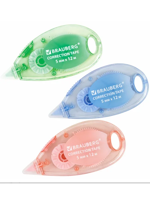 Brauberg Корректирующая лента PASTEL (2 штуки), голубой, фото 3