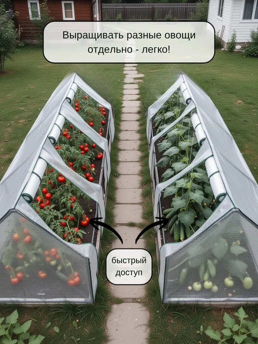 Данита garden Теплица домашняя 3 секции, 270 х 90, 270x90, фото 4