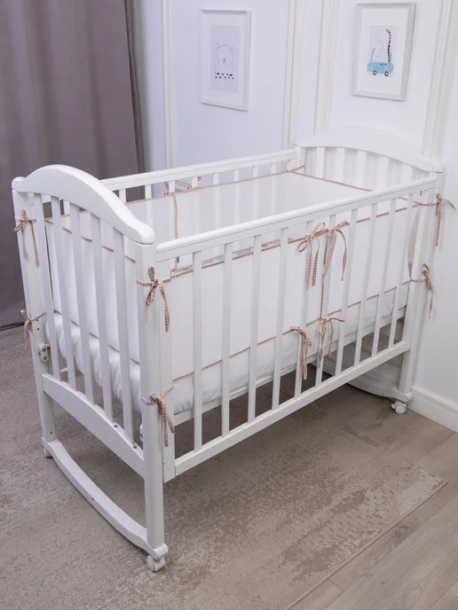 La Notta Бортики в кроватку для новорожденных 31х180 -2 шт. сетка, 31x180, 2 шт, фото 4