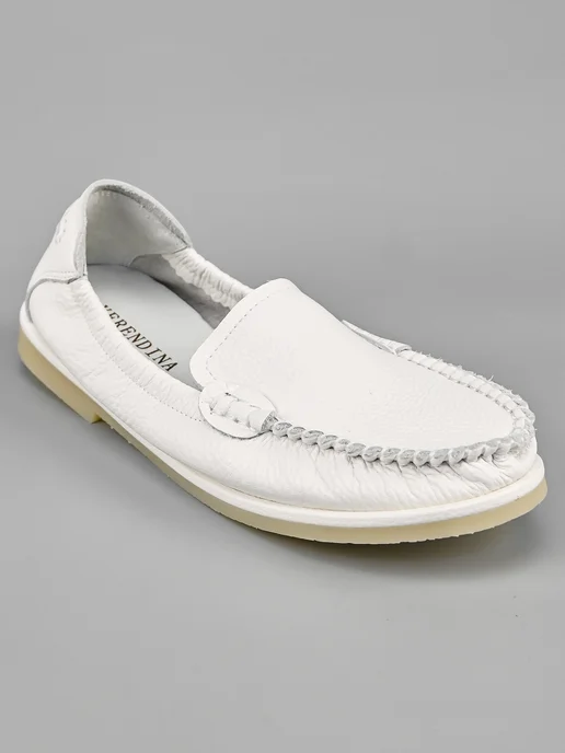 NN_ShoeS Мокасины женские кожаные белые, белый, фото 6