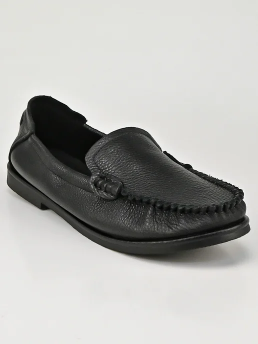 NN_ShoeS Мокасины женские осенние кожаные, черный, фото 5