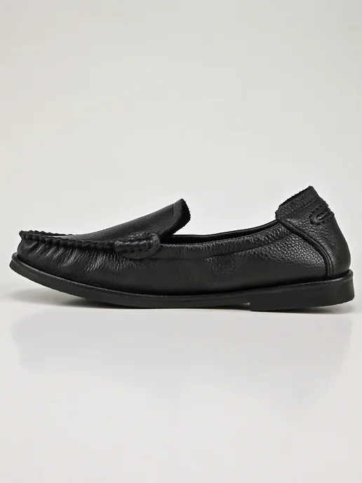 NN_ShoeS Мокасины женские осенние кожаные, черный, фото 6