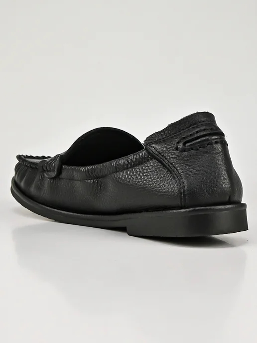 NN_ShoeS Мокасины женские осенние кожаные, черный, фото 7