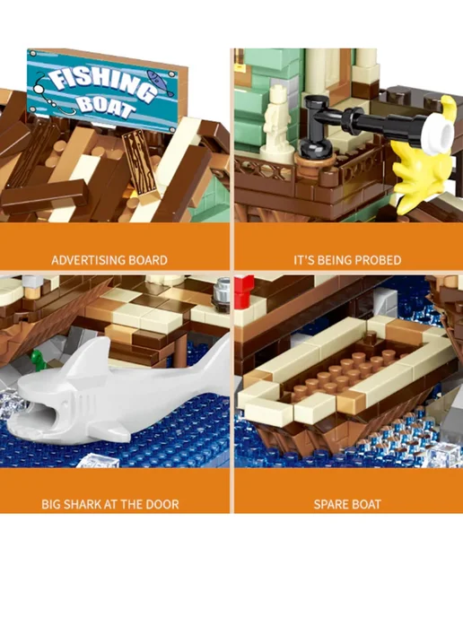 LEGO Конструктор Архитектор Пристань 2760 деталей, вариант, фото 6