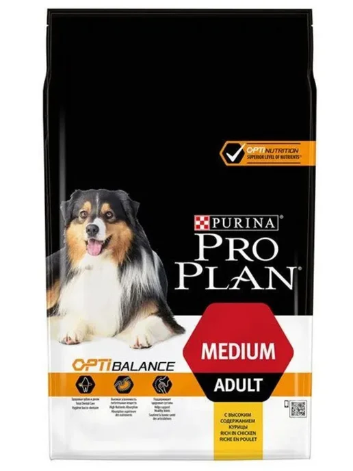 Сухой корм PRO PLAN Everyday Nutrition для собак, взрослые, средние, курица, 7 кг, фото 7