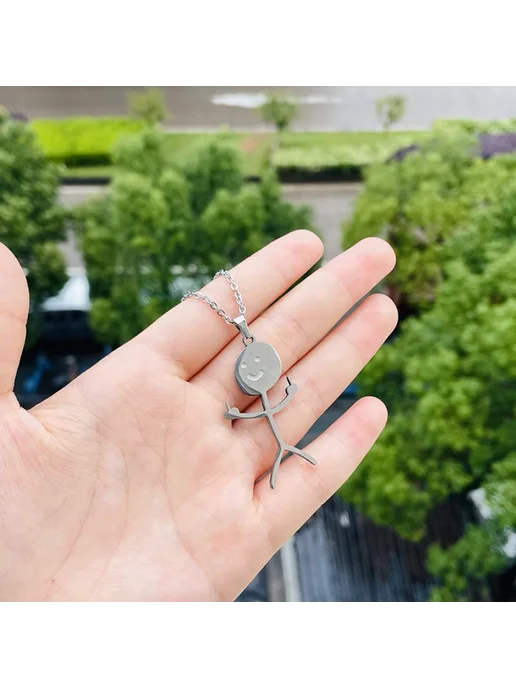 Elegant Touch Цепочка с подвеской "F?ck You", серый, фото 6