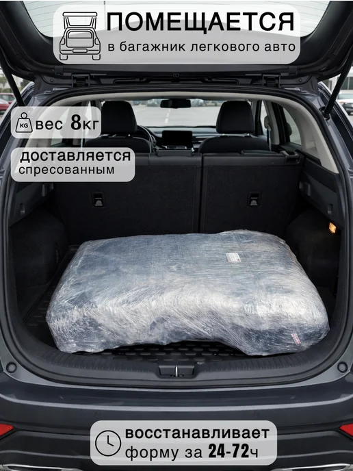 Soft Cube Кресло-кровать. Диван трансформер бескаркасный, синий, в упаковке 9 кг, фото 8